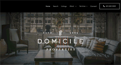 Desktop Screenshot of domicileproperties.com
